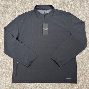 NEW 7 Diamonds Oxygenate Mens 1/4 Zip Golf Pullover Charcoal Gray Size L